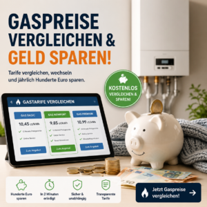 Gaspreise vergleichen aktuell – So sparen Sie dauerhaft Geld